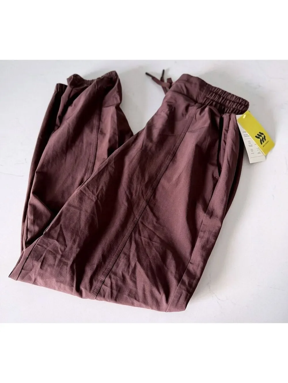 All in Motion Brown Elastic Waist Mid Rise Jogger Pants Women Size XS